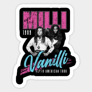 Milli Vanilli Concert Tour 1989 Sticker